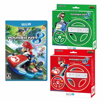 WiiU《瑪利歐賽車8》日文版 + WiiU《瑪利歐賽車原廠方向盤》