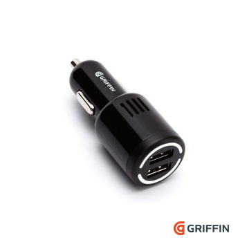 Griffin PowerJolt Dual 10W (2.1A) 可同時充iPad iPhone 雙USB車用充電器