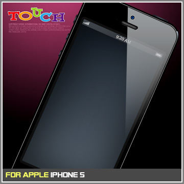 iPhone 5專用高透防刮無痕螢幕保護貼