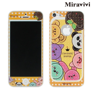 Miravivi iPhone 5 動物狂想曲系列雙面彩繪保護貼