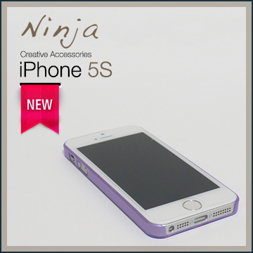 【東京御用Ninja】iPhone 5S/5通用型超質感精緻磨砂保護殼（霧透紫）
