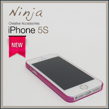 【東京御用Ninja】iPhone 5S/5通用型超質感精緻磨砂保護殼（霧透桃紅）