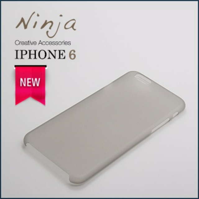 【東京御用Ninja】iPhone 6 (4.7吋) 超薄質感磨砂保護殼（霧透灰）