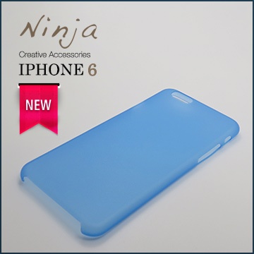 【東京御用Ninja】iPhone 6 (4.7吋) 超薄質感磨砂保護殼（霧透藍）