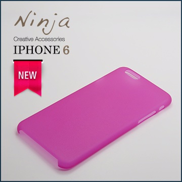 【東京御用Ninja】iPhone 6 (4.7吋) 超薄質感磨砂保護殼（霧透桃紅）