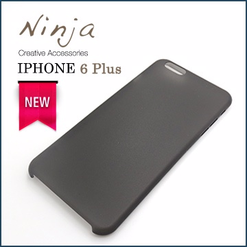 【東京御用Ninja】iPhone 6 Plus (5.5吋) 超薄質感磨砂保護殼（霧透黑）