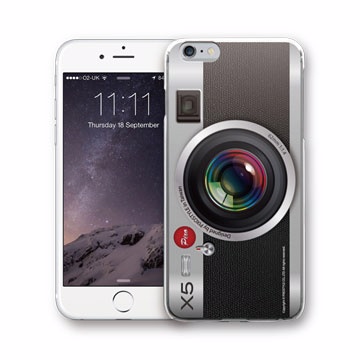 PIXOSTYLE iPhone 6 Plus 原創設計保護殼 - 銀色相機