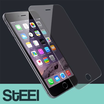 STEEL iPhone 6 Plus超薄晶透防刮亮面鍍膜防護貼
