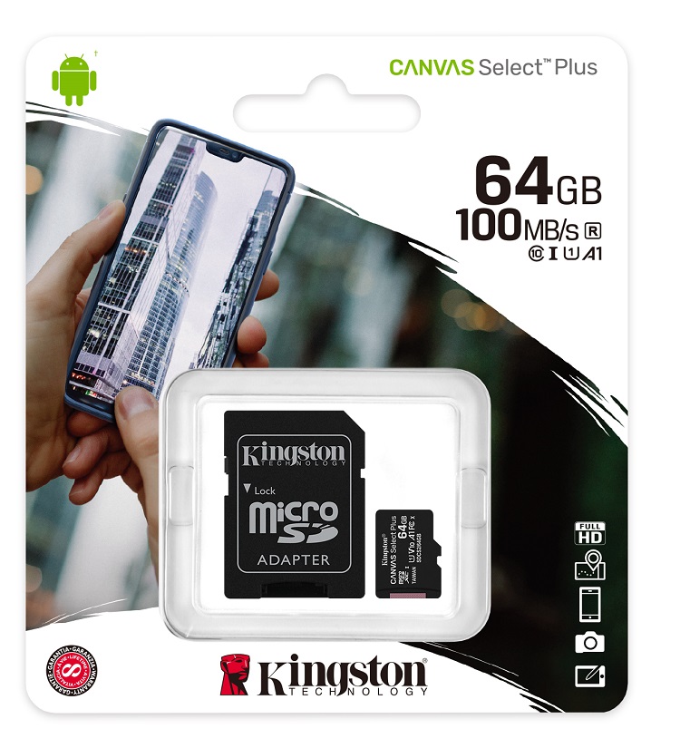 金士頓 Kingston 64GB microSDXC Class10 記憶卡 送SD轉卡