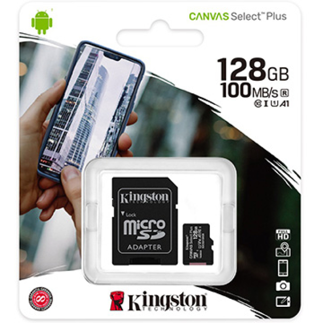 金士頓 Kingston 128GB microSDXC UHS-1 Class10 記憶卡 送SD轉卡
