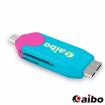 aibo OTG370 Micro USB3.0/2.0 OTG迷你讀卡機 (SD/TF讀卡)