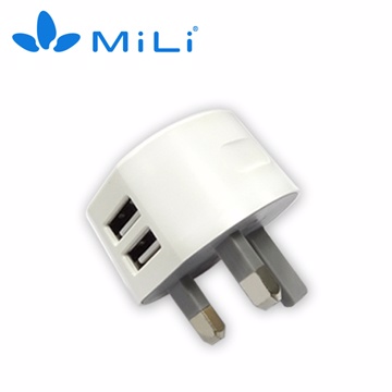 MiLi Dolphin 雙USB英規充電器