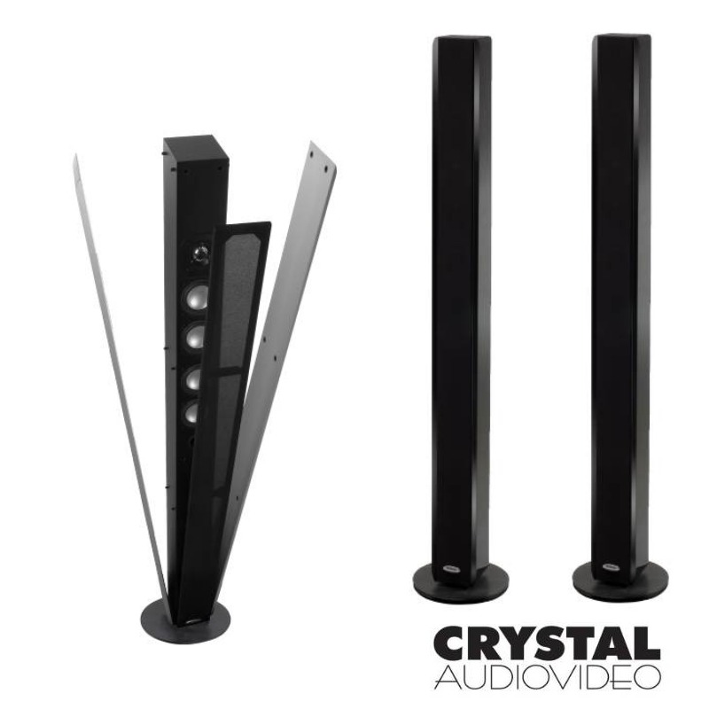 英國 Crystal AudioVideo SmArt 4 柱形揚聲器 (黑色鋼烤版本)