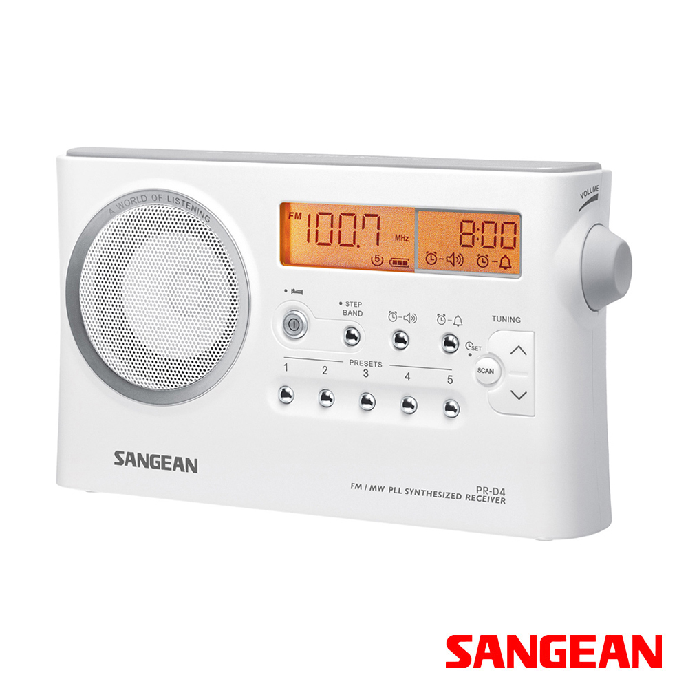 SANGEAN PRD4 二波段 數位式時鐘收音機