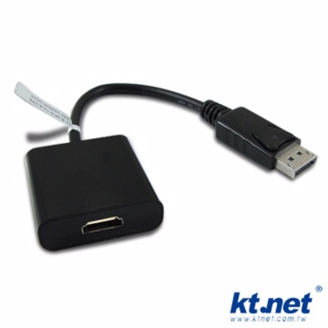 KTNET - DisplayPort to HDMI 訊號轉換線-20cm