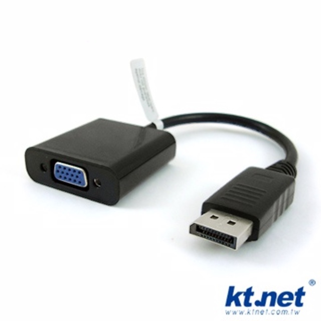 KTNET - DisplayPort to VGA 轉換線-20cm