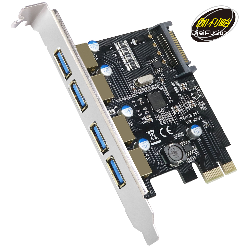 伽利略 PCI-E USB 3.0 4 Port 擴充卡(Reneses720202)