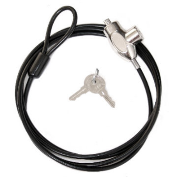 鋼纜鑰匙式筆電專用防盜電腦鎖 CP628 (台灣製造)