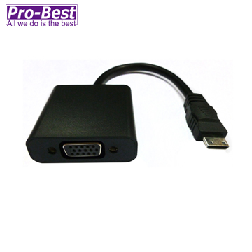 PRO-BEST MINI HDMI轉VGA 轉換線 可傳輸聲音