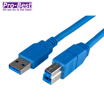 PRO-BEST USB3.0 A公B公傳輸線,長度1.8米