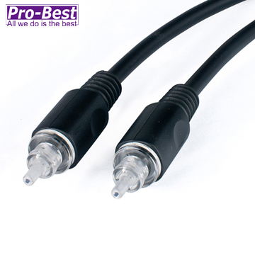 PRO-BEST 影音光纖線4.0mm,黑色長度2米