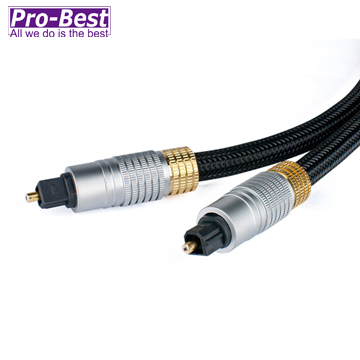 PRO-BEST 影音光纖線8.0mm,黑色長度2米