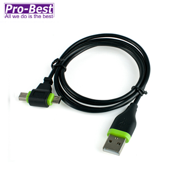 PRO-BEST USB3傳輸線AM-T型轉接頭 黑底綠