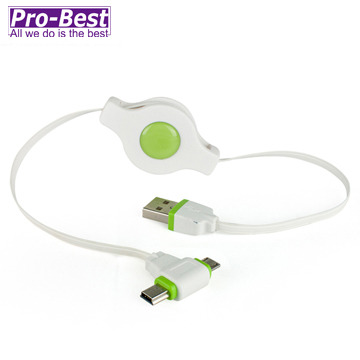 PRO-BEST USB3捲線器AM-T型轉接頭 白底綠