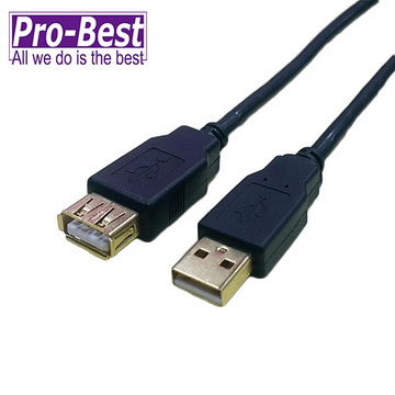 PRO-BEST USB2.0 A公A母傳輸線1.8米