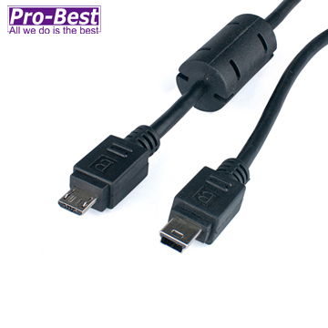 PRO-BEST USB MINI5P-MICROBM L=100CM 26/28邊之128%