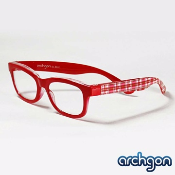 archgon亞齊慷 俏皮可愛風-俏皮紅 濾藍光眼鏡[兒童款 (GL-BK02-R)