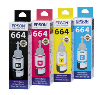 EPSON T6641~T6644原廠盒裝墨水(ㄧ組4色)L100/L110/L120/L200/L210/L350/L355/L550/L555