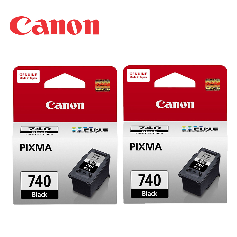 CANON PG-740 原廠黑色墨水匣組合(2黑)