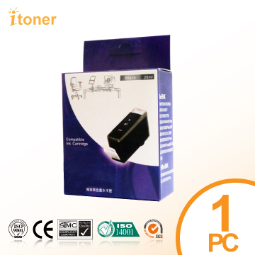 【iToner】CANON CLI-751XL BK 相容 高容量 相片黑/灰色 墨水匣