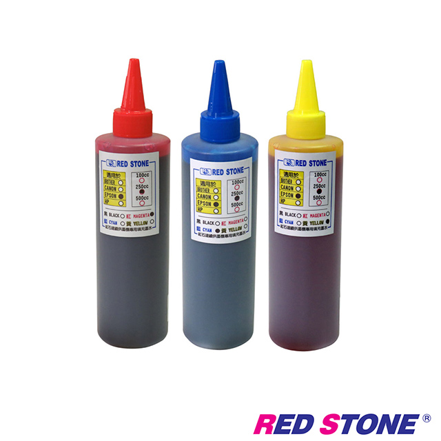 RED STONE for EPSON連續供墨機專用填充墨水250CC(紅藍黃．三色一組)