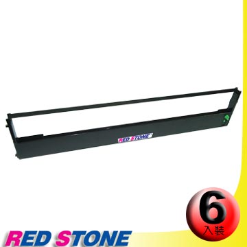 RED STONE for PRINTEC PR837S/ TALLY MTP2140黑色色帶組(1組6入)
