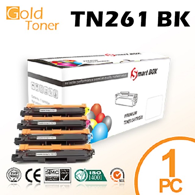 【Gold Toner】BROTHER TN261BK 環保碳粉匣(黑色) HL-3170CDW、MFC-9330CDW