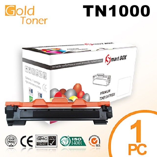 【Gold Toner】BROTHER TN-1000 相容黑色碳粉匣，適用機型：HL-1110/DCP-1510