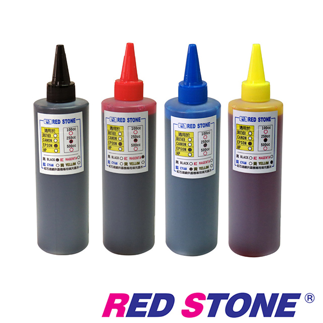 RED STONE for EPSON連續供墨機專用填充墨水250CC(四色一組)