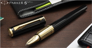 Parker 派克2013最新力作第五元素筆 Ingenuity 精英系列 麗黑金夾新型筆