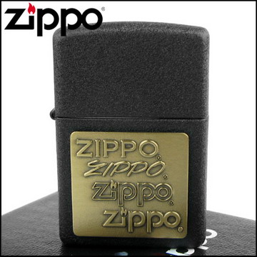 【ZIPPO】美系~四代LOGO-Brass Emblem(黃銅貼飾)
