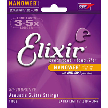 Elixir NANOWEB EXXF-11002 民謠弦 (10~47)