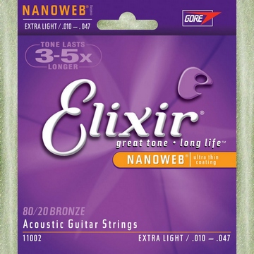 『Elixir民謠吉他弦』11002 ELIXER高品質腹膜琴弦