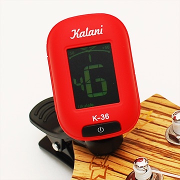 Kalani 烏克麗麗/吉他 5合1雙色冷光調音器(紅色)+加贈 PICK