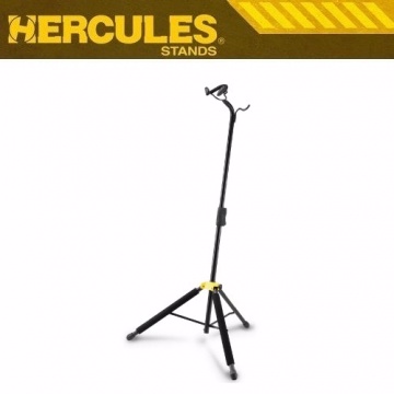 『HERCULES海克力斯 大提琴架(DS-580B)』 重力自鎖AGS系統，讓您可以安心的把提琴掛在架子上