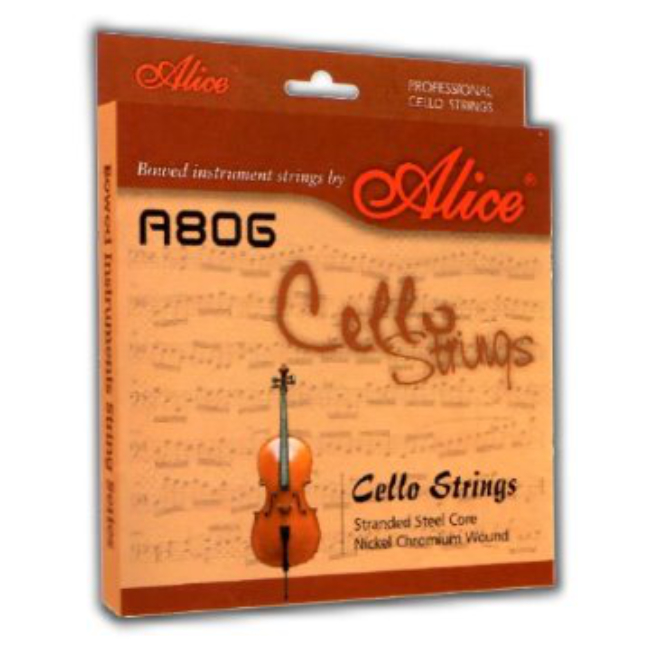 大提琴弦 Alice A806-鎳鉻弦-整組1~4弦