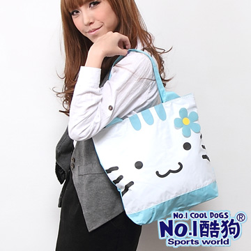 Hu Hu Cat 呼呼貓輕量休閒提袋 手提袋(7800-21)水藍