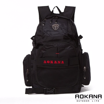 AOKANA奧卡納 台灣釦具 護脊紓壓電腦後背包 可收納籃球(紅標)68-069