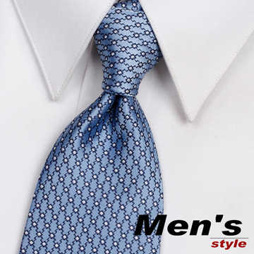 vivi領帶~手打式。寬版8cm /590-2藍