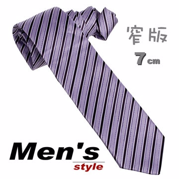 ☆ vivi領帶 ☆MENS STYLE手打窄-7cm No617-1s紫